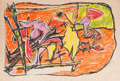 Compoziție by Marcel Janco, cromolitografie, sold Jul 2022