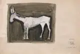Constantin Piliuță, Un tovarăș bun!, 1975, acuarelă și tuș pe hârtie