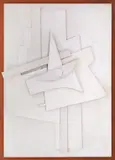 Marcel Janco, Compoziție geometrică, colaj de metal pe placaj