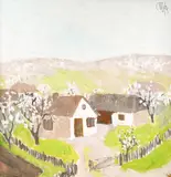 Vară la Botoșani by Constantin Piliuță, 1985, ulei pe pânză, offered Jul 2022