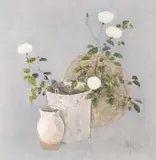 Boules de neige by Constantin Piliuță, 1995, ulei pe pfl, sold Jul 2022