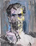 Autoportret by Constantin Piliuță, ulei pe pânză, sold Jul 2022