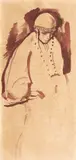 Nicolae Tonitza, Tătăroaică la Balcic, laviu pe hârtie