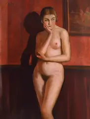 Melancolie by George Catargi, ulei pe carton, offered Jun 2022