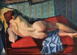 M. H. Maxy, Nud cu spatele, ulei pe carton