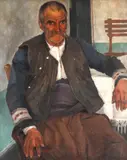 Ștefan Constantinescu, Bătrân din Târgu Ocna, 1926, ulei pe pânză