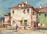 Jean Cheller, Margine de Iași, 1941, ulei pe carton