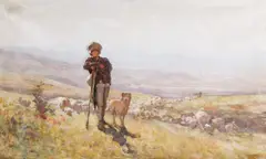 Nicolae Grigorescu, Pe Bucegi, ulei pe pânză