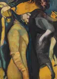 Iosif Iser, Serată la Paris, 1908-1909, guașă pe carton