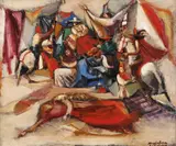 Carnaval by Magdalena Rădulescu, ulei pe pânză, sold Jun 2022