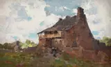 Nicolae Grigorescu, Han în Bretania, ulei pe lemn