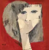 Samy Briss, Portret, ulei pe carton