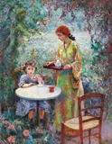 Samuel Mützner, În grădină la Giverny