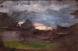 Nicolae Grigorescu, Amurg, ulei pe pânză