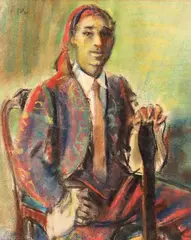 Toreador by Iosif Iser, pastel pe hârtie, offered Jun 2022