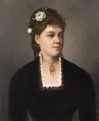 Carol Szathmari, Portret de nobilă, 1879, ulei pe pânză