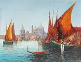 Italo Giordani, Iole la Veneția, ulei pe carton