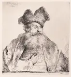 Rembrandt van Rijn, Bătrân cu căciulă de blană despicată