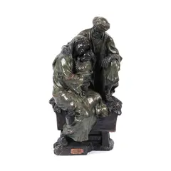 Nativitate by sfârșit de sec. Xix Școală Spaniolă, bronz, sold May 2022