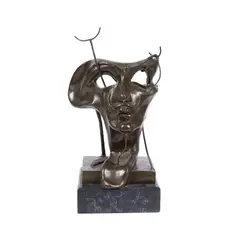 Salvador Dalí, Autoportret, bronz