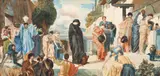 sec. Xx Școală Britanică, Andromaca, după căderea Troiei (după Frederic Leighton), 1909, acuarelă și creion pe hârtie