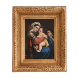 Madonna della Seggiola (după Rafael Sanzio) by sec. Xviii Școală Italiană, ulei pe pânză, offered May 2022