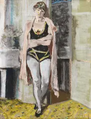 Maurice Brianchon, Balerină, în repaos, guașă și pastel pe hârtie