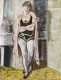 Maurice Brianchon, Balerină, în repaos, guașă și pastel pe hârtie