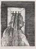 Ștefan Câlția, Amadeus și Pernath, 1987, litografie
