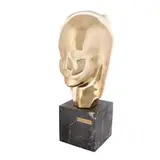 Cap de copilă by Marcel Guguianu, bronz, sold Apr 2022