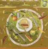 Mihai Chiuaru, Eat-Art, 2020, ulei pe pânză