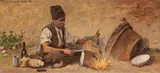 Ludovic Bassarab, Căldărar, ulei pe carton