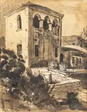 Cecilia Cuțescu-Storck, Casa familiei Storck, Balcic, laviu şi tuş pe hârtie