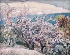 Primăvară la Balcic by Samuel Mützner, 1933, ulei pe pânză lipită pe carton, sold Mar 2022