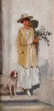 George Demetrescu-Mirea, La plimbare, 1918, ulei pe pânză