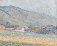 Peisaj la Giverny by Samuel Mützner, 1908, ulei pe pânză, sold Mar 2022