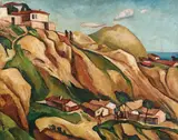 Petre Iorgulescu-Yor, Peisaj la Balcic, 1925-1926, ulei pe carton