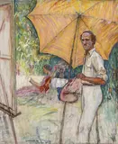 Samuel Mützner, Autoportret la șevalet