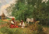 Ludovic Bassarab, Odihnă, ulei pe carton