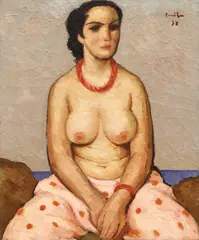 Nicolae Tonitza, Tătăroaică cu șalvari roz (Abibé), 1933, ulei pe pânză