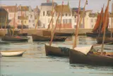Stefan Popescu, Bărci la Quimper, 1903-1905, ulei pe pânză