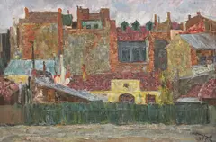 Constanța veche by Octavian Angheluță, 1975, ulei pe pânză, offered Mar 2022