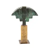 Pasăre în zbor by Gheorghe Iliescu-Călineşti, 1998, bronz, sold Mar 2022