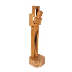 Constantin Rădulescu, Crucea înclinată, 2008, lemn de stejar