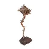 Sea Hive by Alexandru Ranga & Irina Tănase, 2020-2021, rocă vulcanică, inox, bronz, alamă, ceară, offered Mar 2022