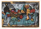 Marcel Janco, Natură statică cu fructe, serigrafie