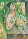 Simona Vasiliu Chintilă, Micul botanist, 1966, ulei pe pânză