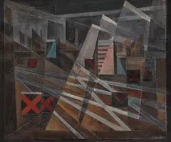 Triaj by Spiru Chintilă, ulei pe pânză, sold Mar 2022