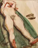 Corneliu Baba, Nud, 1957, acuarelă și creion pe hârtie