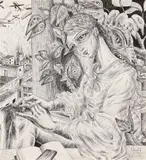 Maria Bălan, The Future is Now, 2021, liner pe hârtie